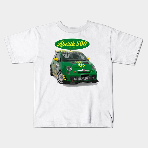 ABARTH 500 496 Kids T-Shirt by PjesusArt